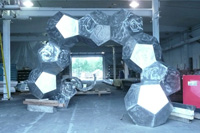 DOUBLE HELIX Sculpture - Diggs BioScience Building at Wright State University