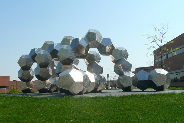 DOUBLE HELIX Sculpture - Diggs BioScience Building