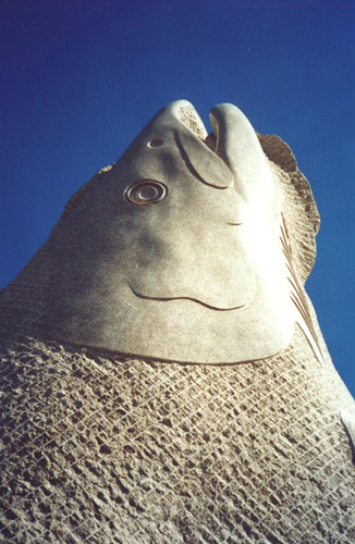 Stone Sculpture - KOKANEE